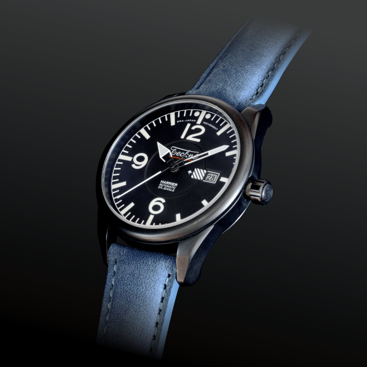 Techne Instruments Harrier DateMatic PVD black – Techné Instruments