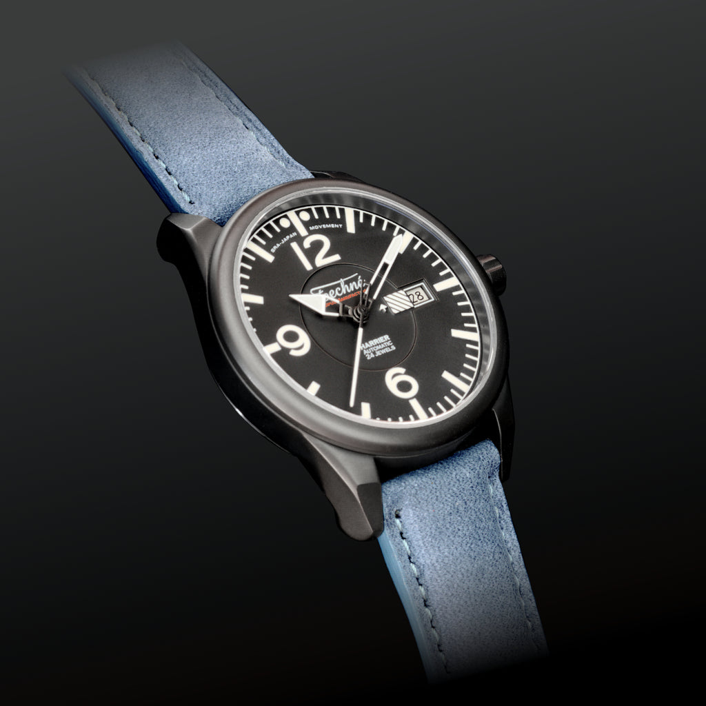Techne Instruments Harrier DateMatic PVD black – Techné Instruments